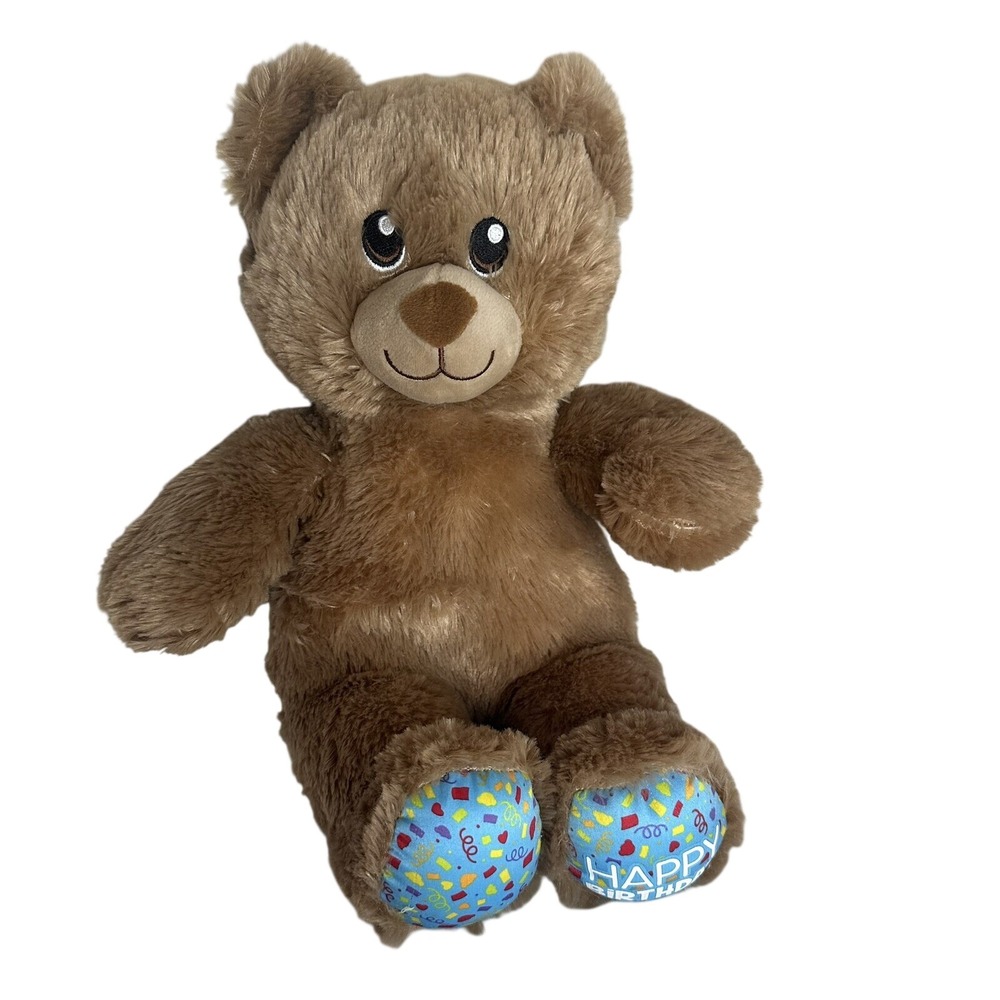Build-A-Bear Happy Birthday Treat Bear Kids One Size Brown‎ Confetti Plush Toy